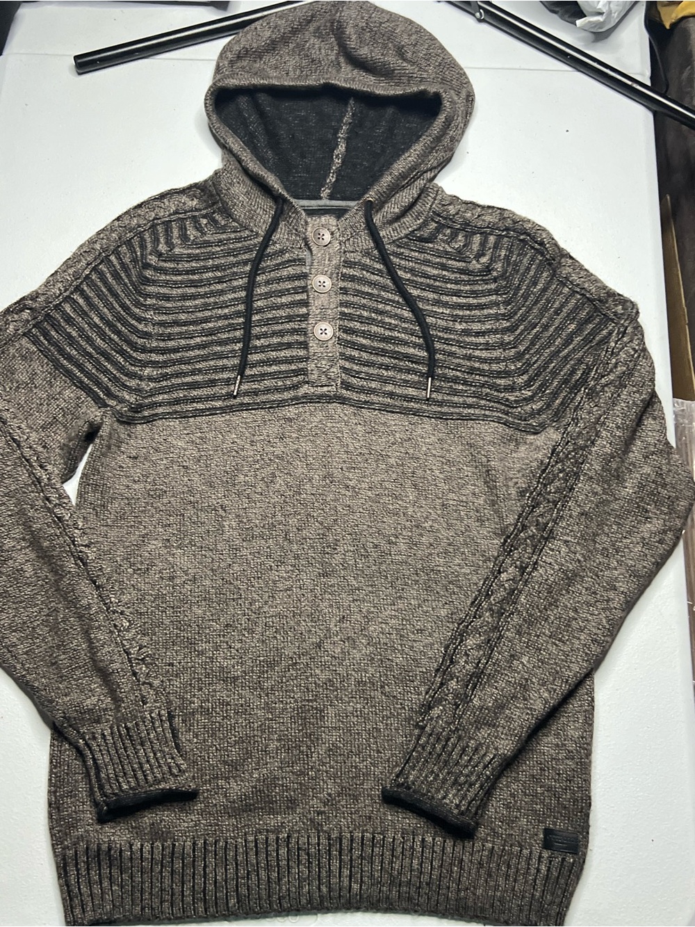 The Buckle Men's Hooded Knit Sweater Outpost Makers by The Buckle